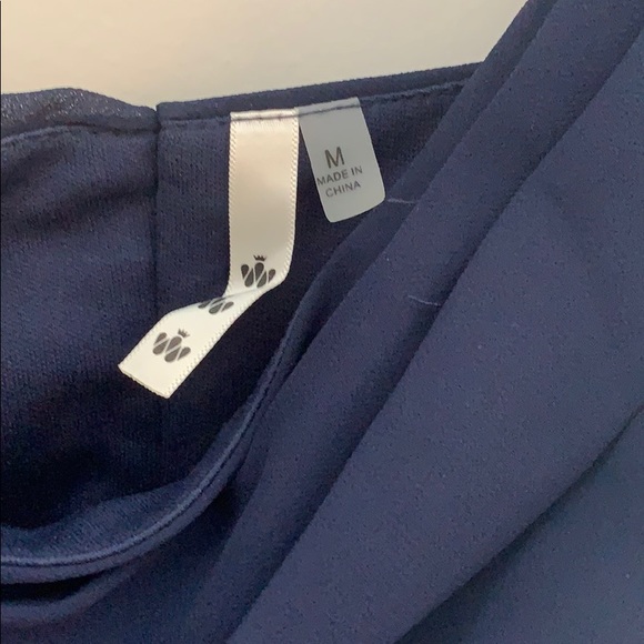 Navy Blue High-Low Maxi Dress - Picture 5 of 7